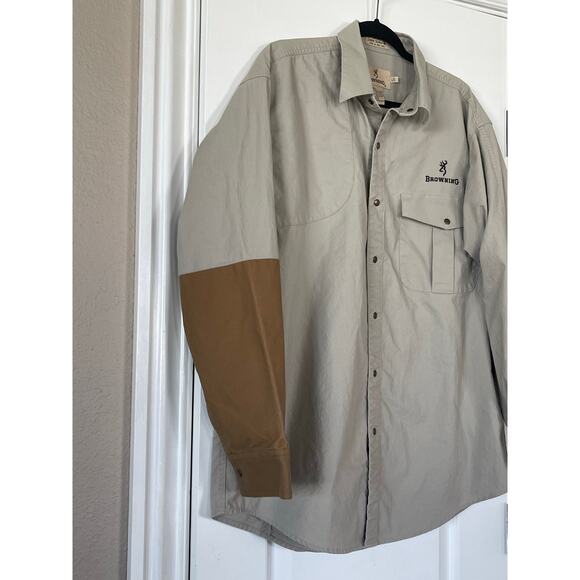 Browning Shirt Mens Cotton Hunting Shirt Super Naturals Padded Large - Picture 2 of 7